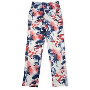 Bally High Rise Side Pocket Athletic Ankle Leggings Size Medium